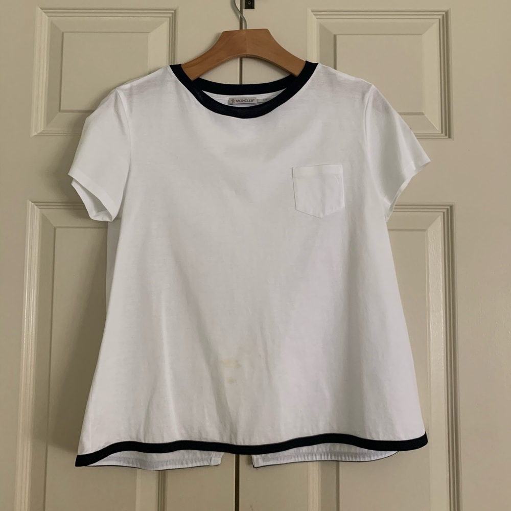 Moncler cross open back shirt